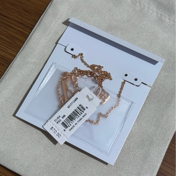 NEW Kendra Scott Elisa Rose Gold Pendant Necklace Rose Gold Drusy 20 - Picture 7 of 7